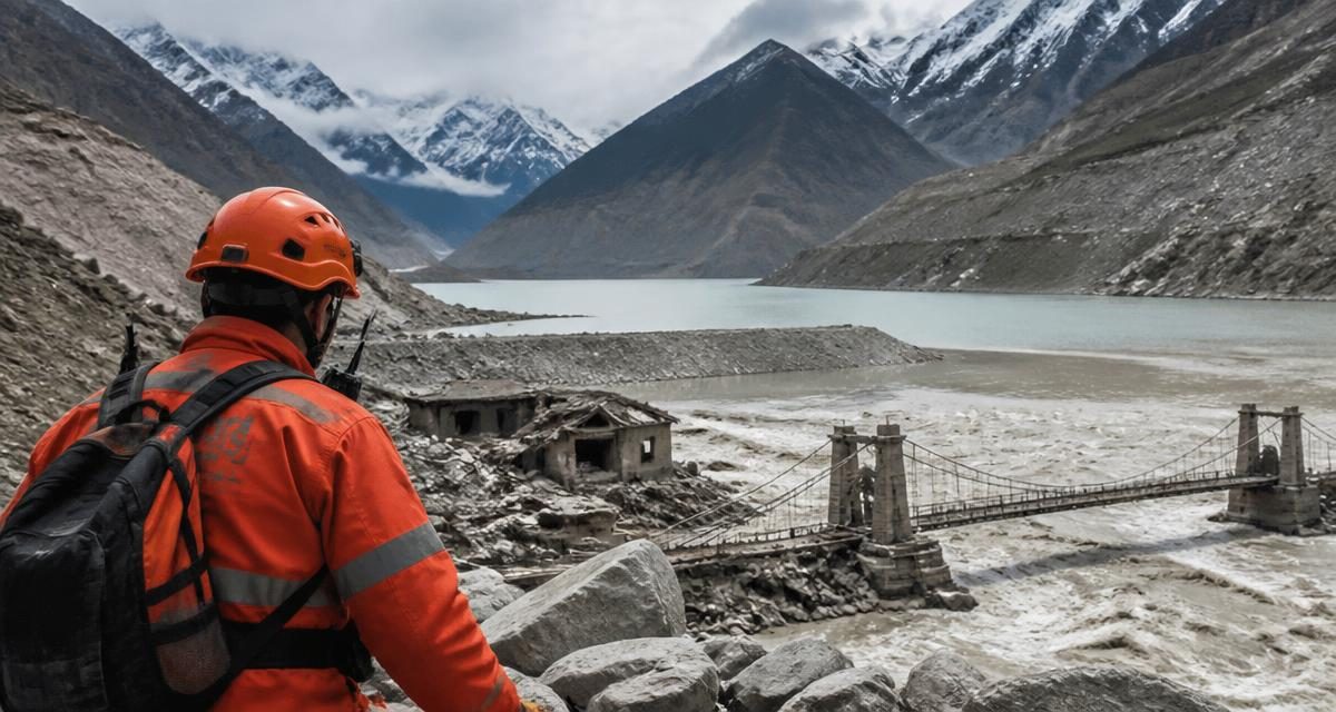 AI-generated editorial graphic for Nepal–Tibet catastrophe approaches 800 deaths as rescue risks persist