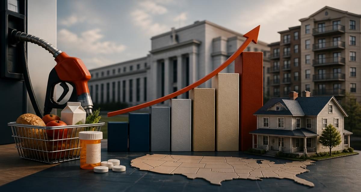 AI-generated editorial graphic for September Inflation Accelerated as Gasoline and Shelter Pressed Household Budgets